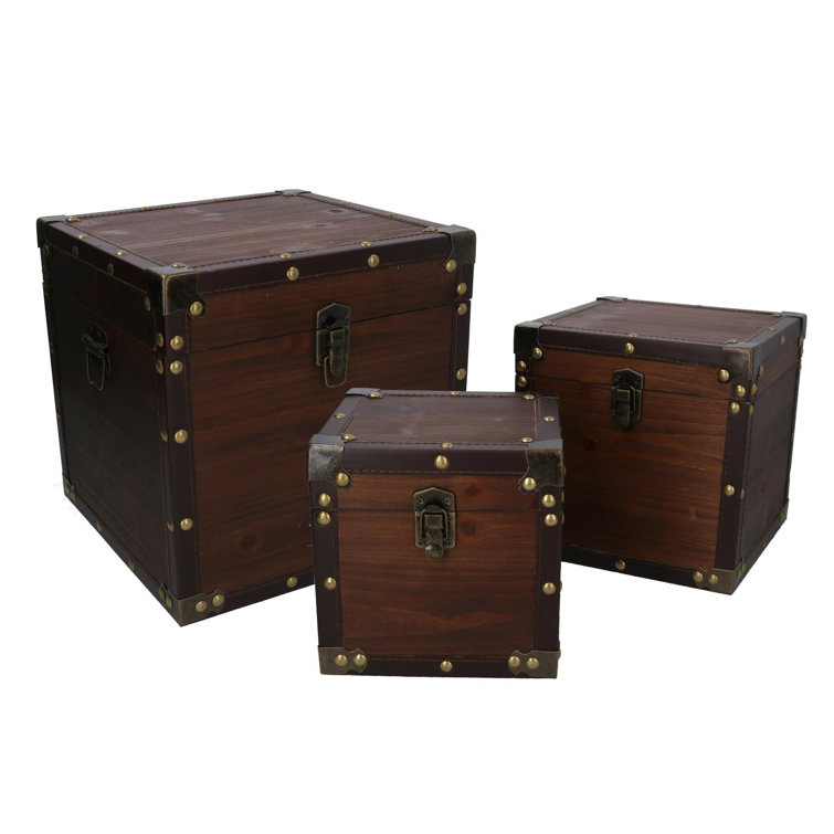 Williston 3 Piece Decorative Trunk Set Wayfair.co.uk